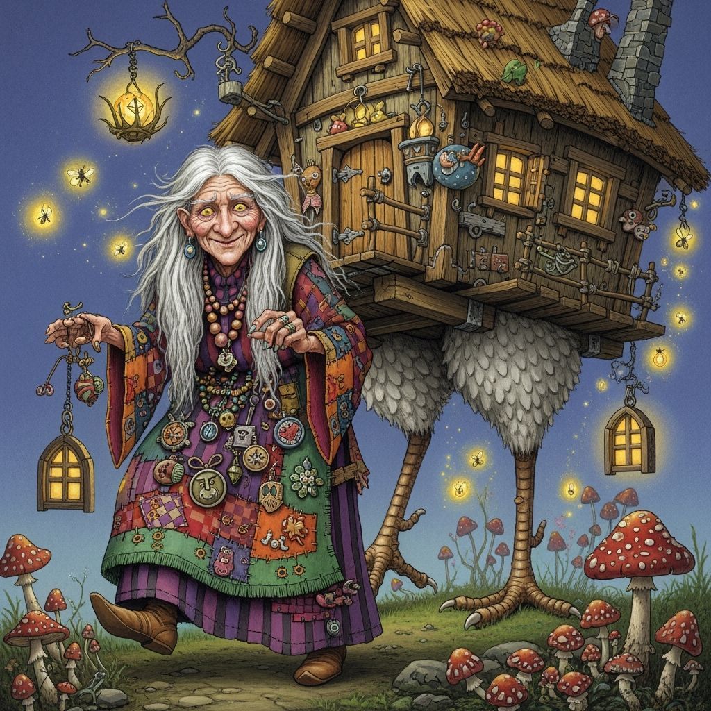Baba Yaga Witch and Her Chicken Leg Hut