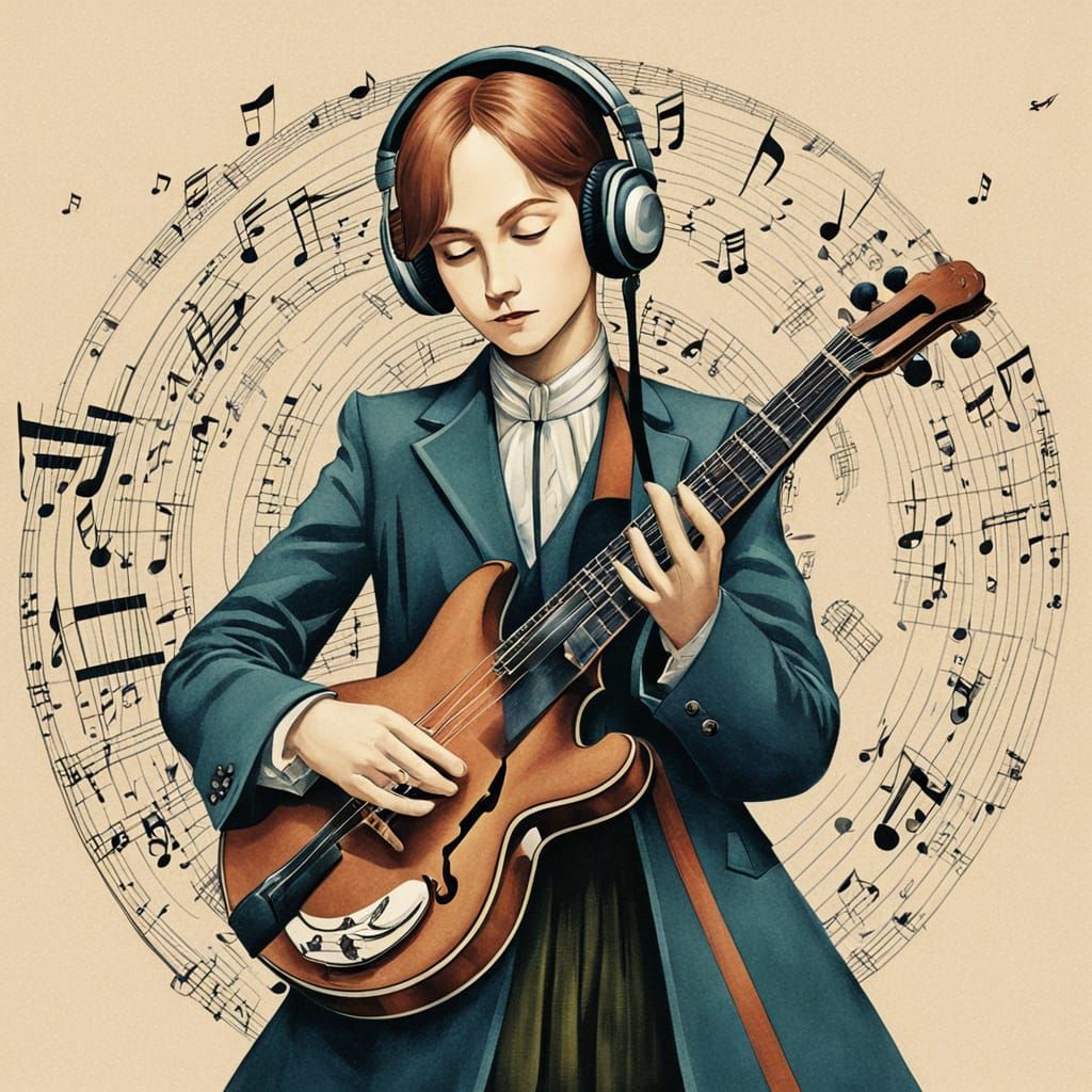 Musical Composition in Ethereal Harmony