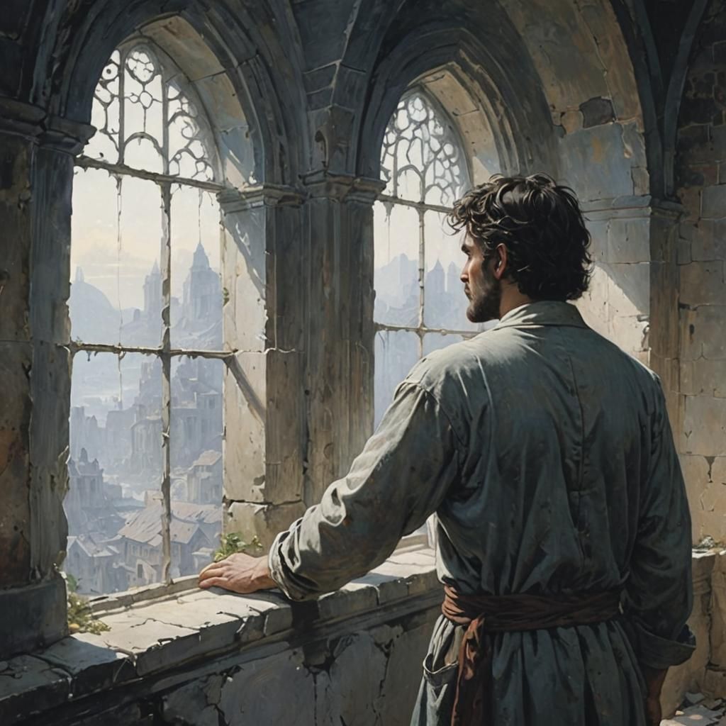 Vanished World Bathed in Golden Light