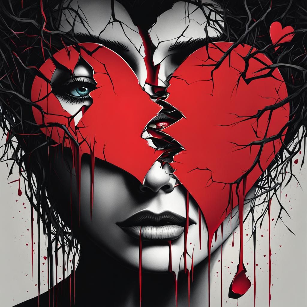 AI Image of a Broken Heart