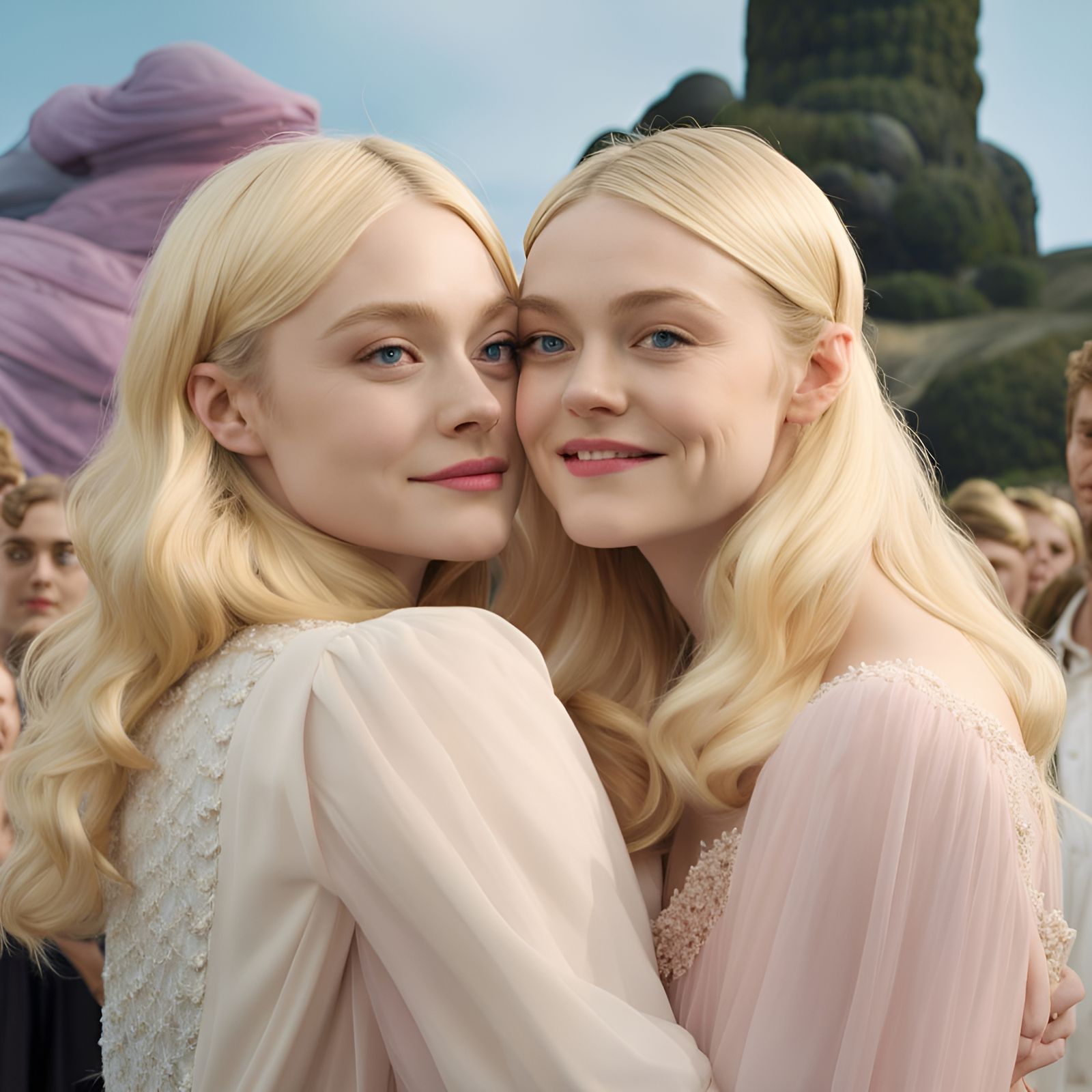 Dakota Fanning and Elle Fanning