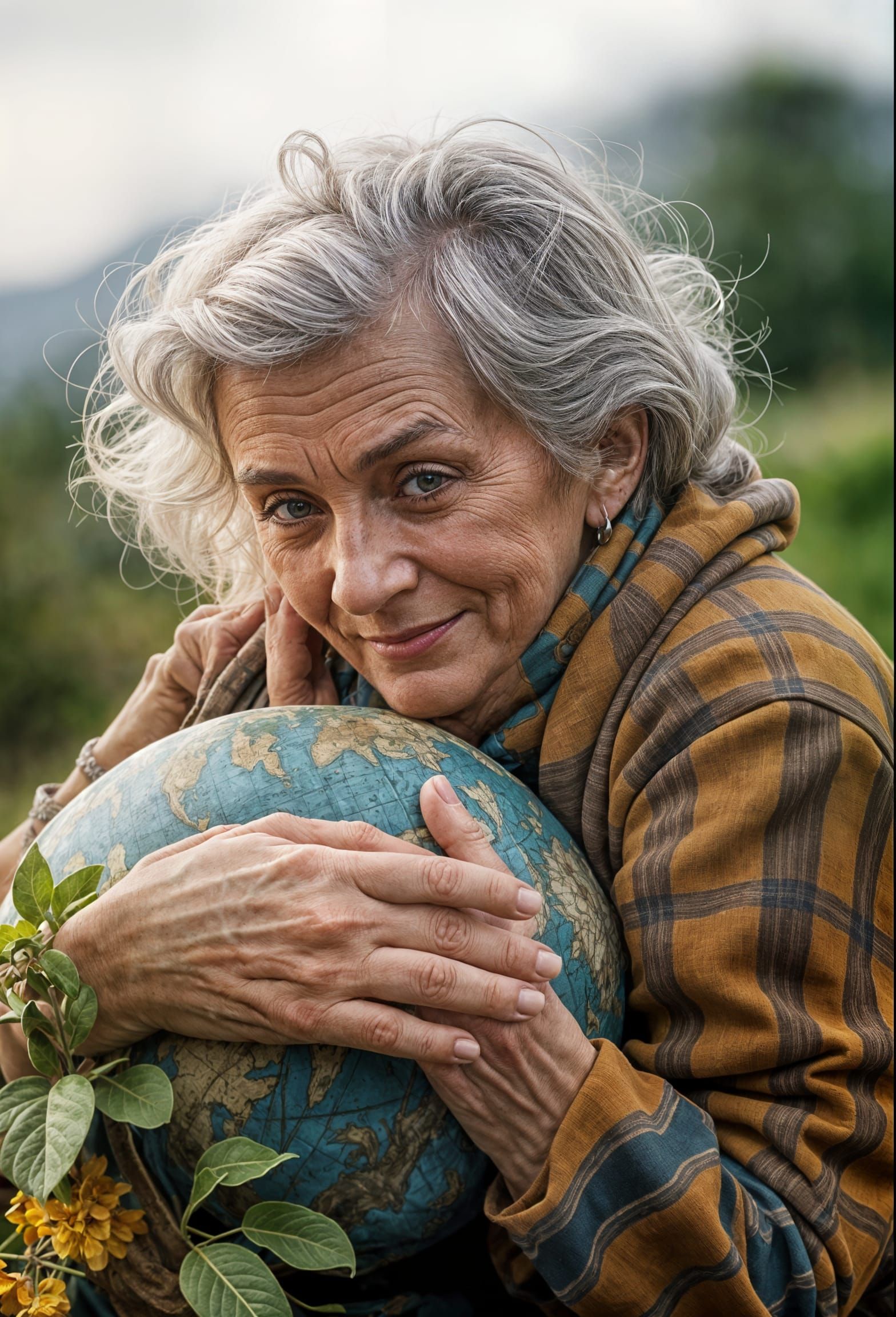 Gaia: Woman Cradling the Earth