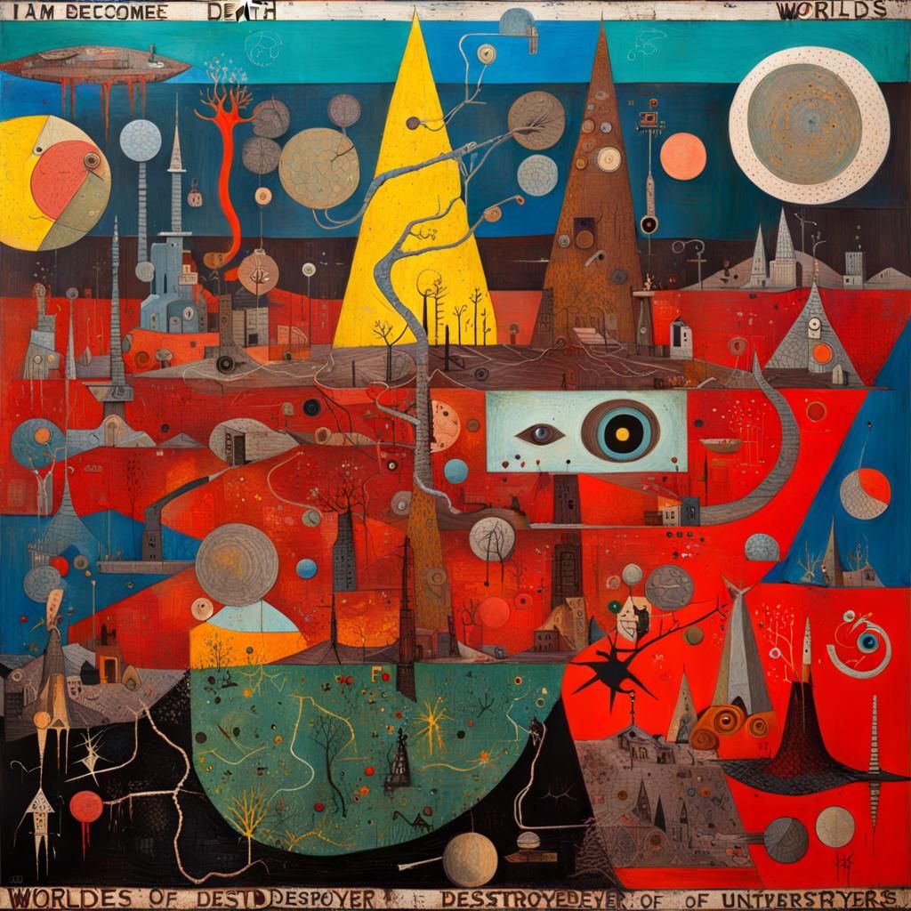 Surreal Hallucinatory Painting of Decay and Destruction