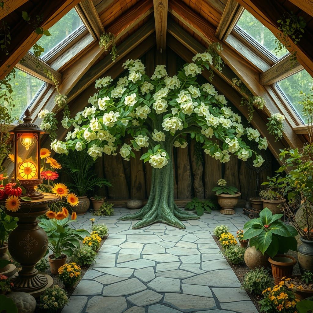 Surreal Garden of the Heart: A Luminous Oasis of Forgotten M...