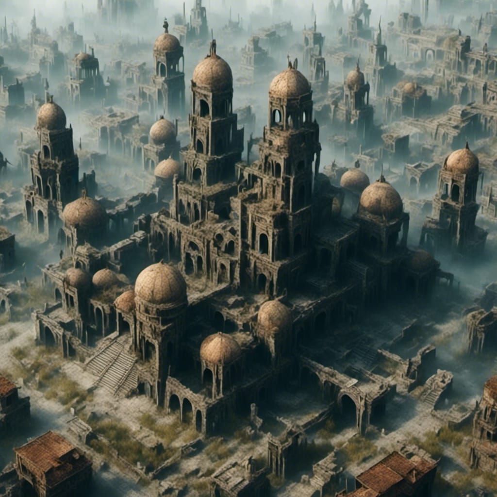 Ancient Heavenly Temple of the Hindu Gods