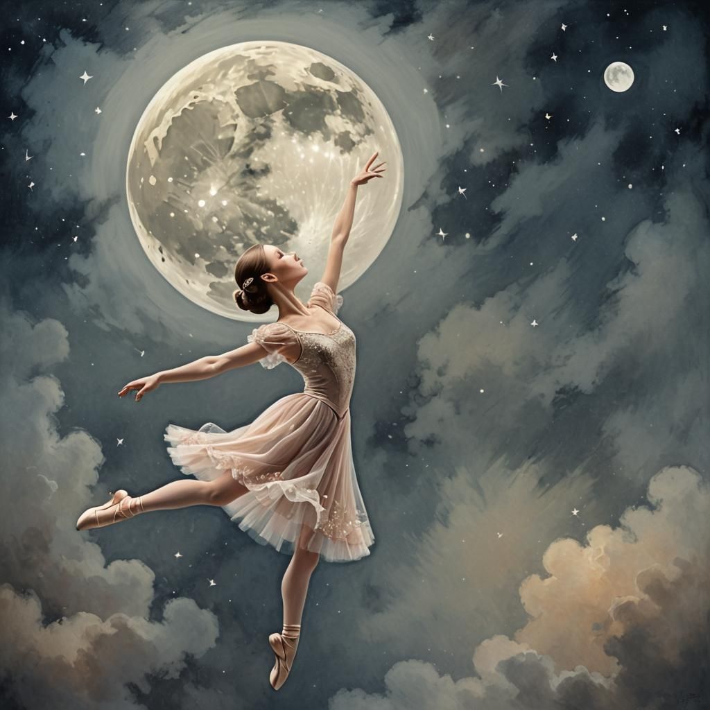 The ballerina and the moon