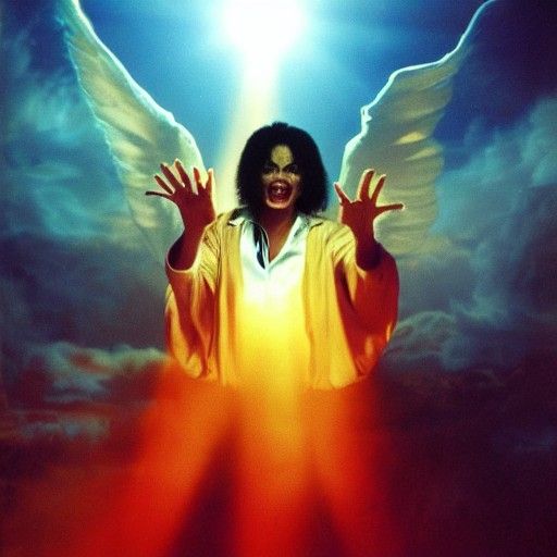 Demons and Pop Star in Hell with Divine Light