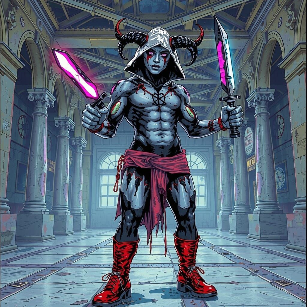 Cambion Rave: Hyperreal Comic Art by Amaringo