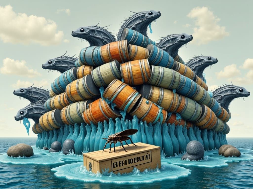 Demons Emerge from Barrels on Cargo Ship with Aliens