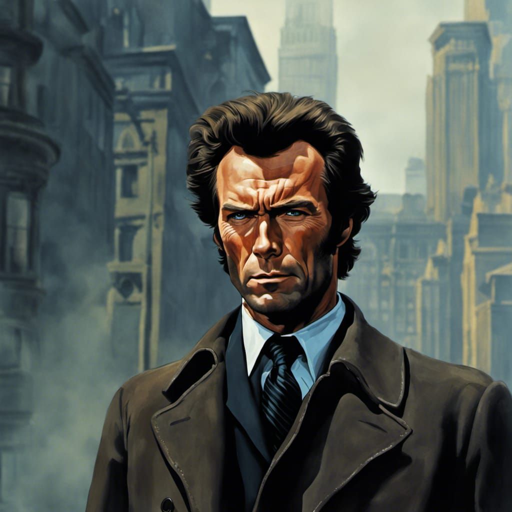 Clint Eastwood as Harry Callahan, Digital Matte Painting