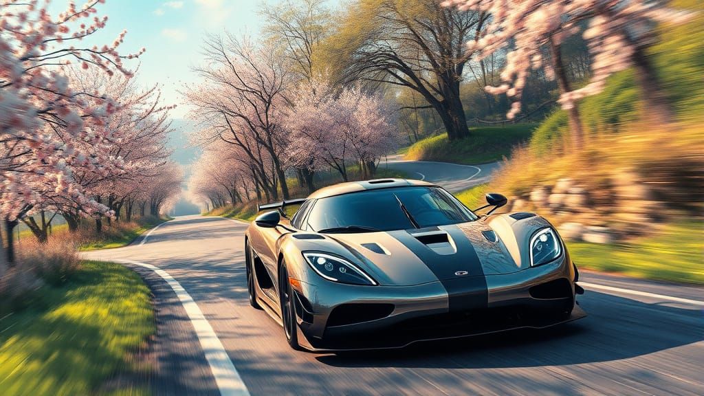 Koenigsegg Agera R: Holographic Cosmic Illustration