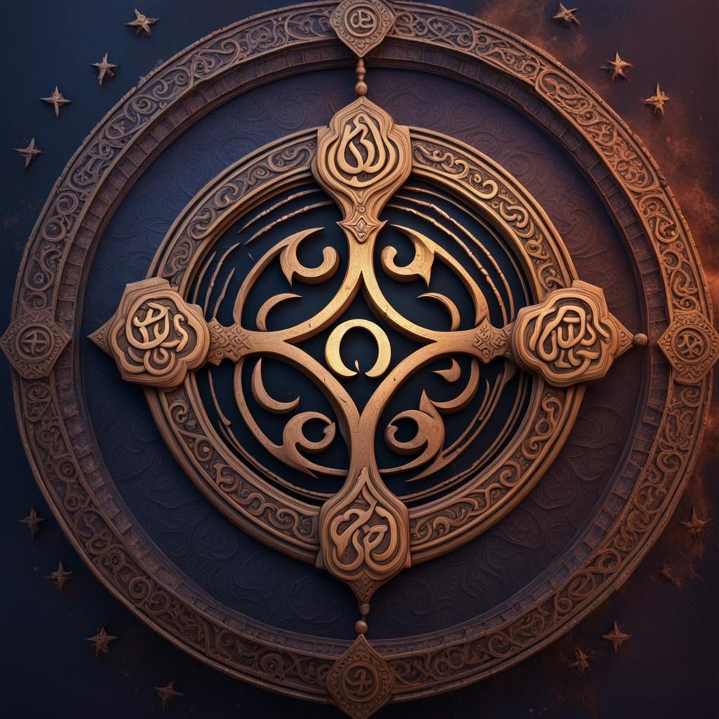 Clash of Religious Symbols: Fantasy Concept Art