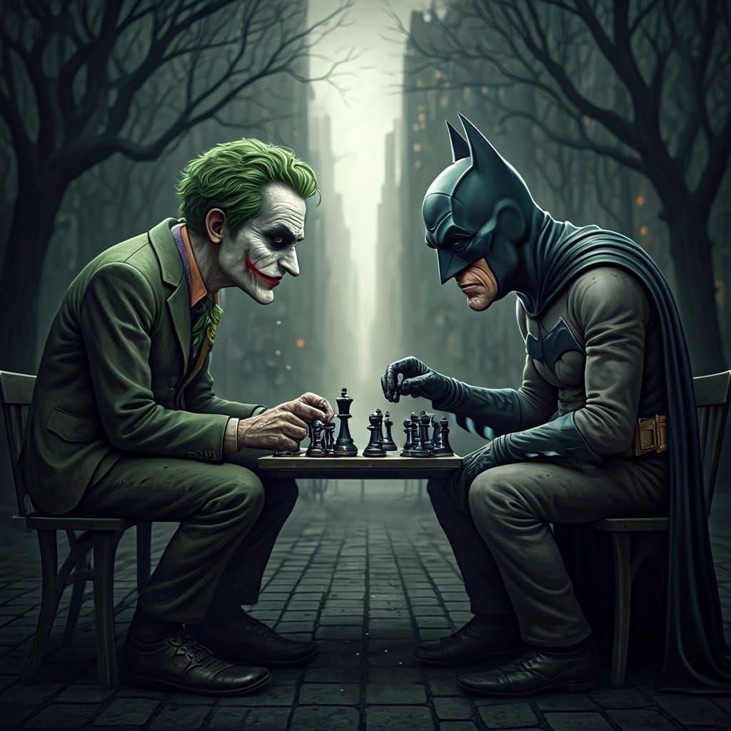 Gritty Gotham Gathering: A Cinematic Film Still