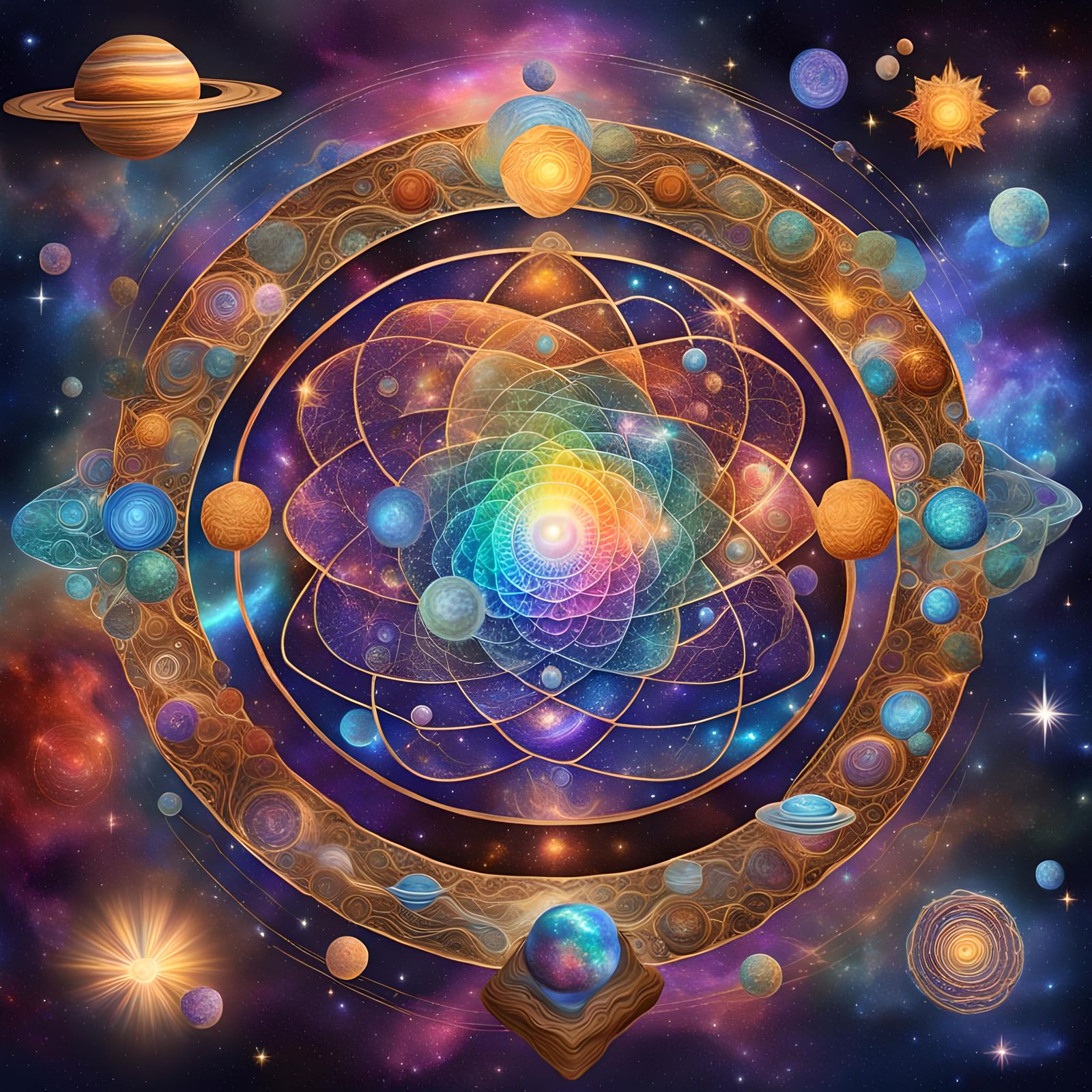 Cosmic Starships Launching Into a Facial Nebula