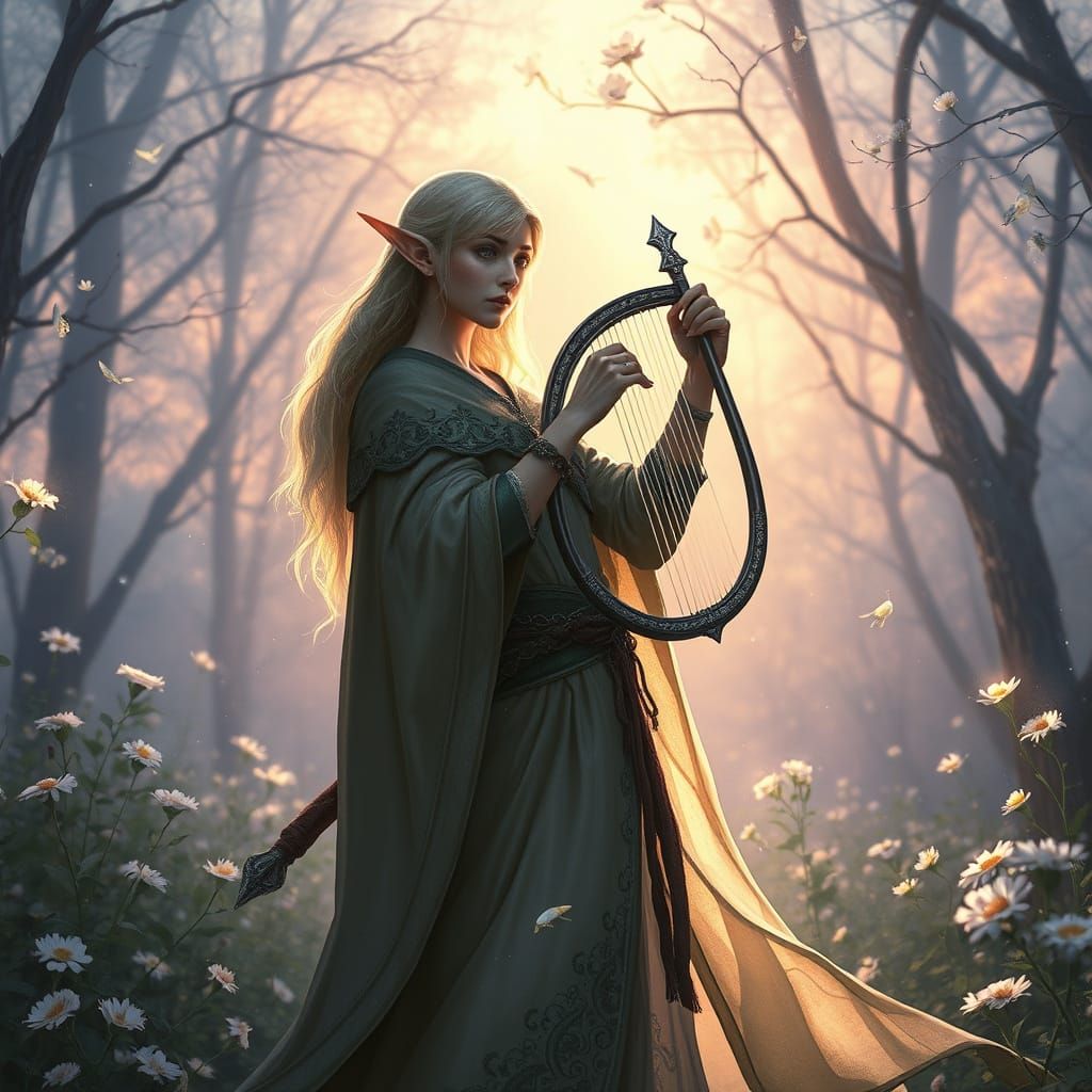 Ethereal Bard in Twilight Glade