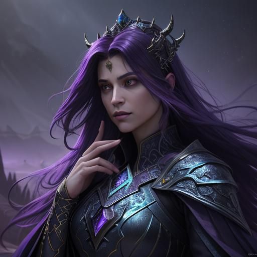 Twilight Monarch Commands Palace in Digital Matte Painting