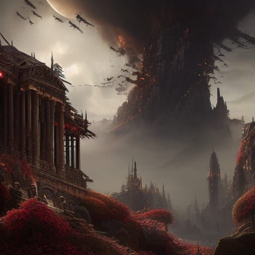 Epic Cinematic Image of a Dying Curse