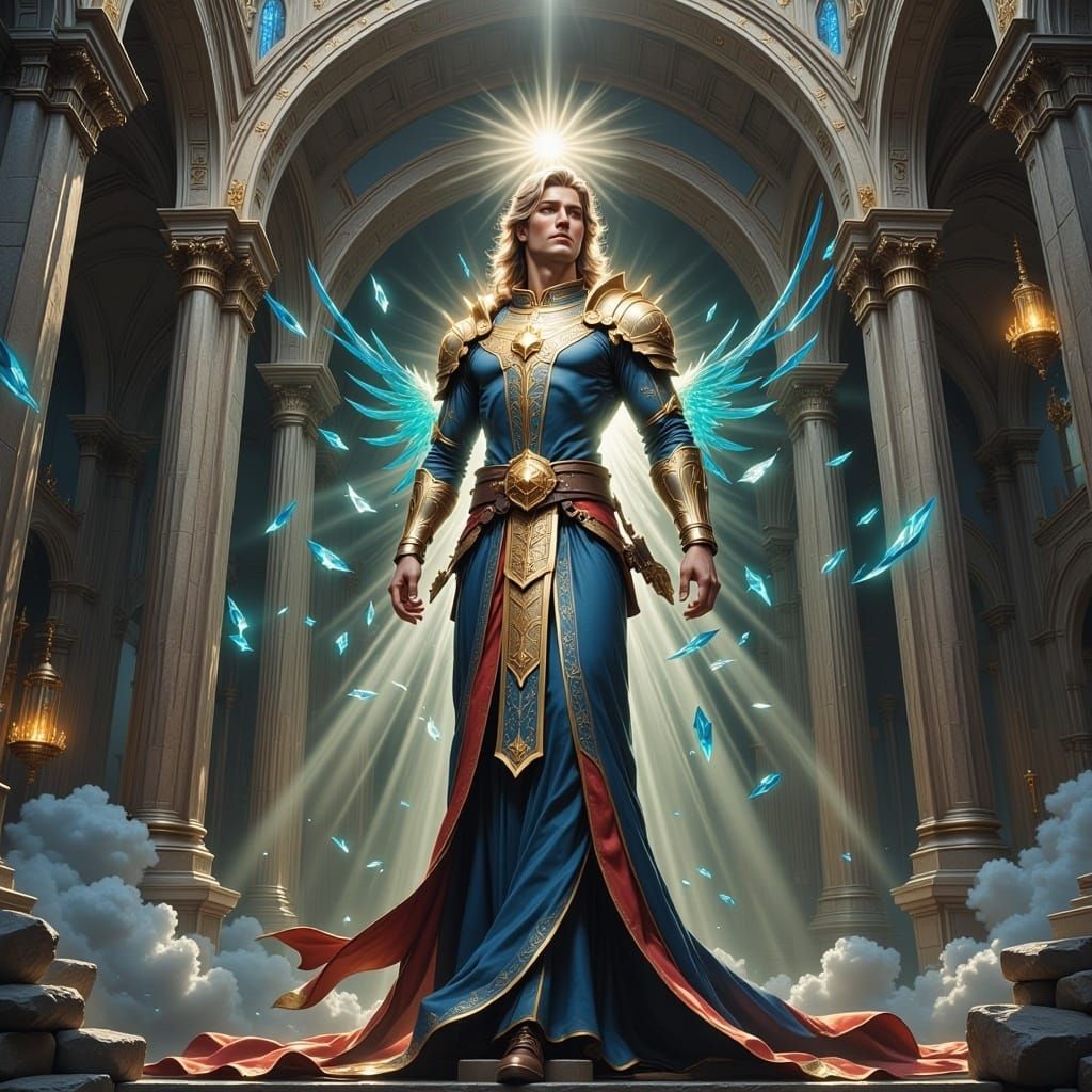 Abstract Digital Art with Flowing Lines