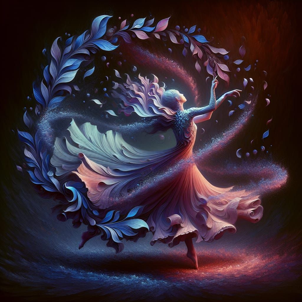 Ethereal Dancer in Fantasy Art Style