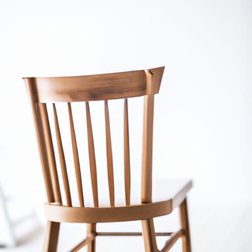 Wooden Chair in White Room: Professional Photography