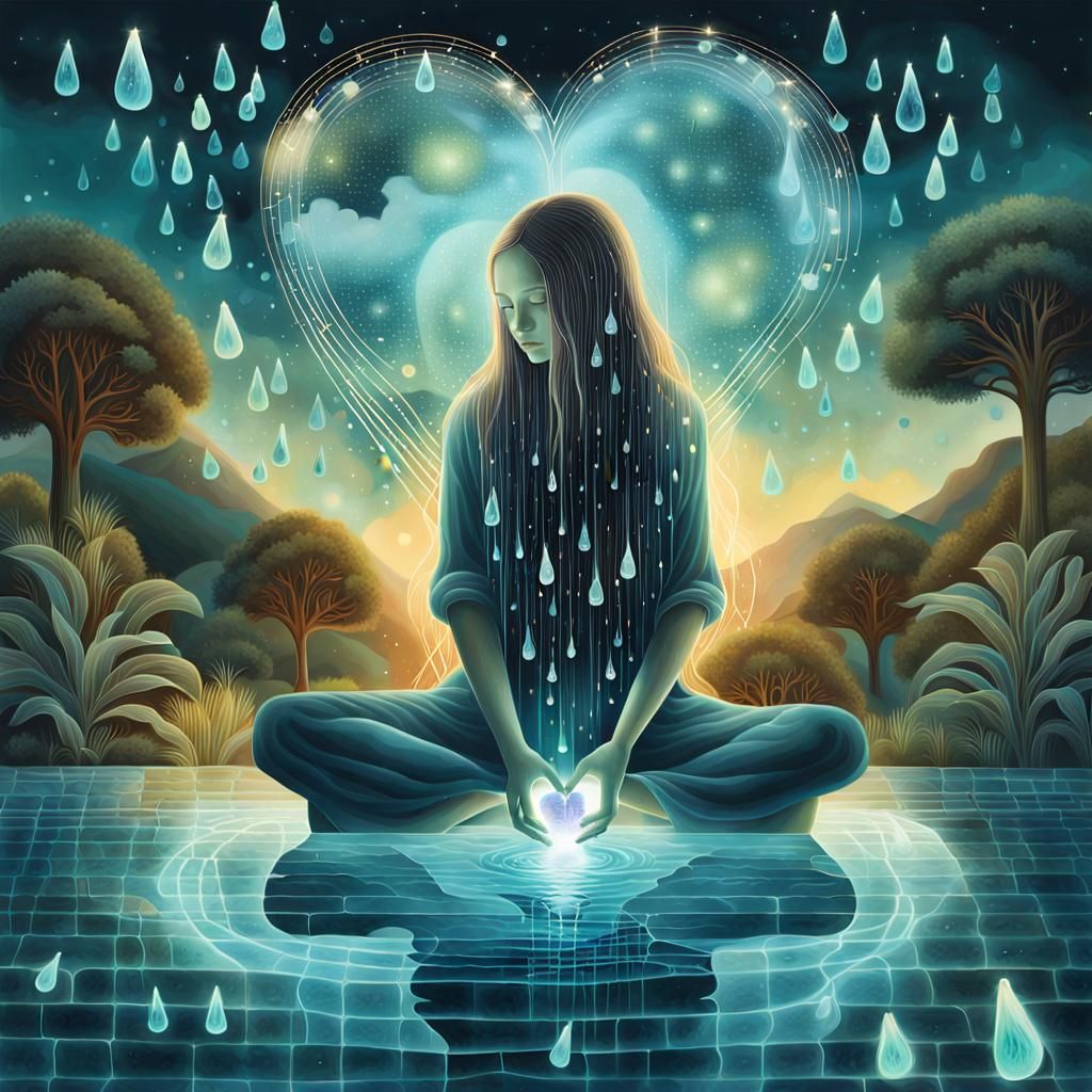 Bio Art Collage: Woman's Journey of Self-Improvement