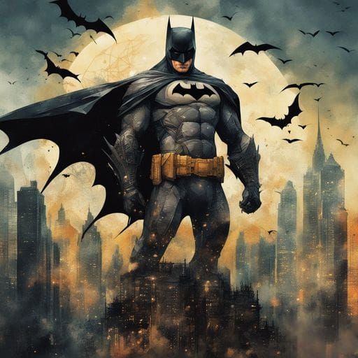 Stylized Batman Digital Art