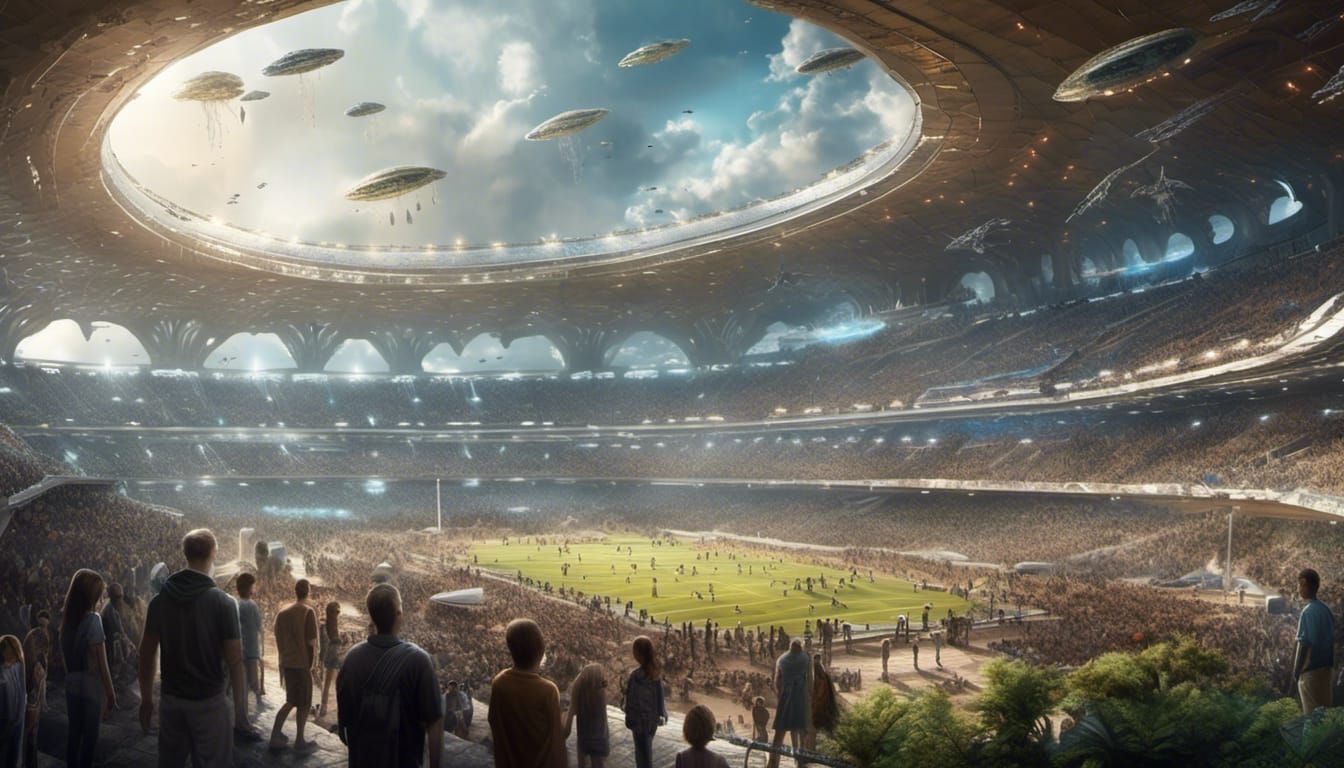 Futuristic Alien Stadium Built by Pleiadians