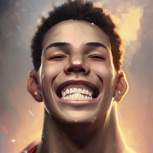 happy smiling 16 year old