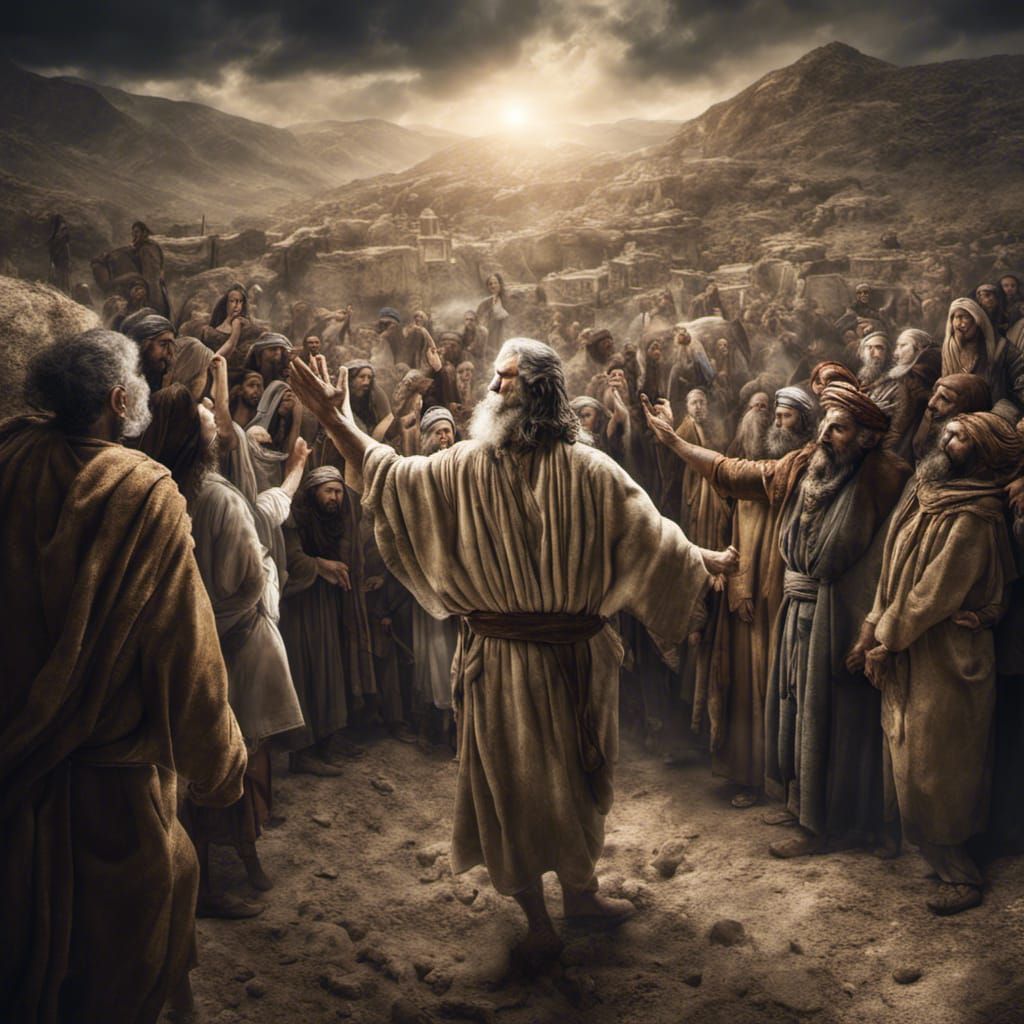 Moses Delivers Israel: Miraculous Scene