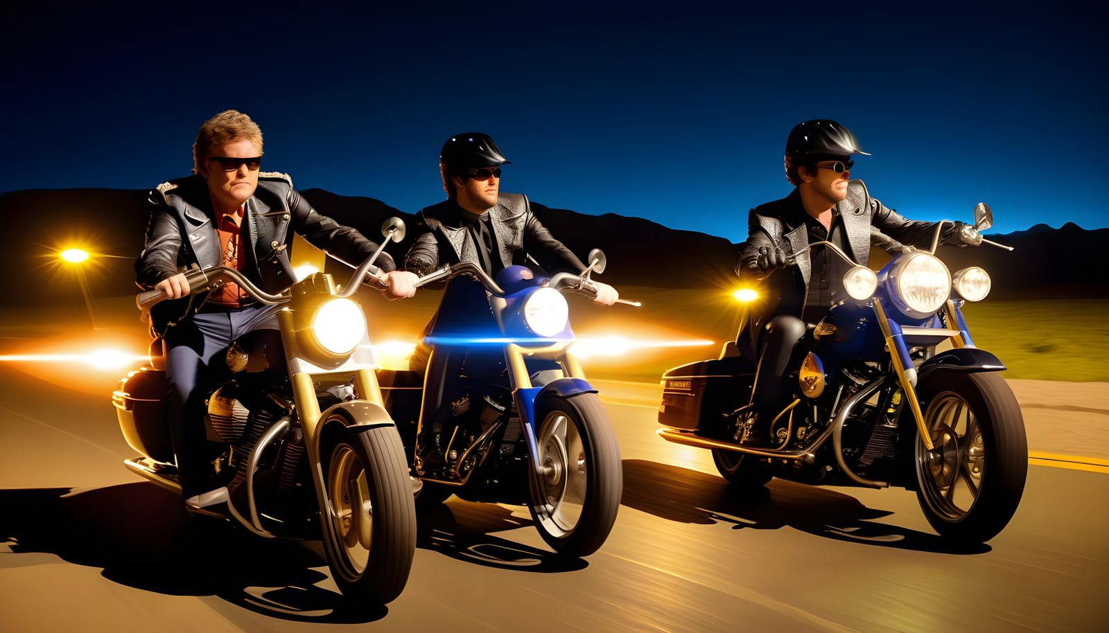 Bikers Face Off in a Midnight Showdown