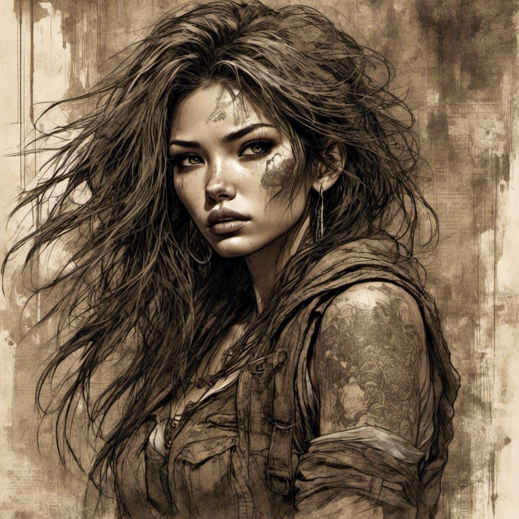 <lora:Grunge-Poster:1.0> <lora:SuperHyperrealism:1.0> Stunni...