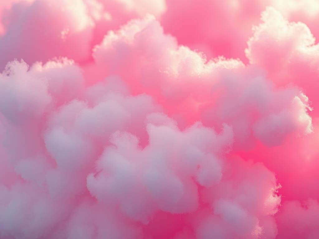 Pastel Cotton Candy Dreamscape: A Whimsical Retro-Futuristic...
