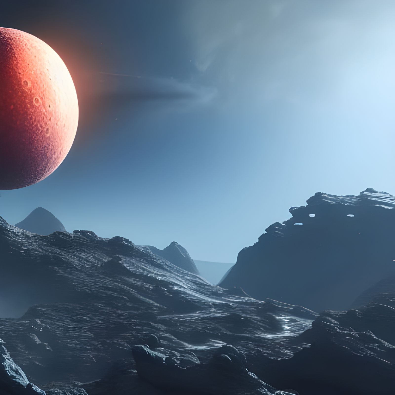 Exploding Moon Fantasy Concept Art