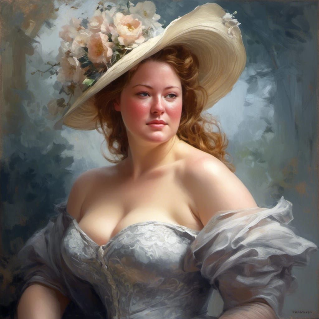 Victorian Beauty in Hyperdetailed Portrait