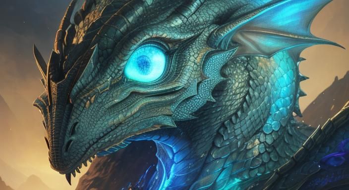 Dragon Wrapped Around Magical Artifact: Concept Art