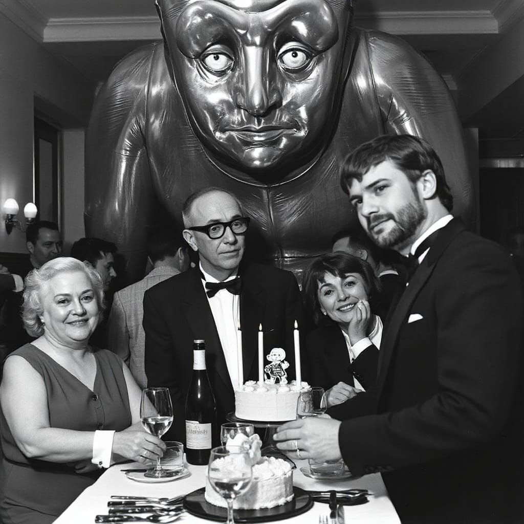 Surrealist Dadaist Masters Celebrate Birthday in a Futuristi...