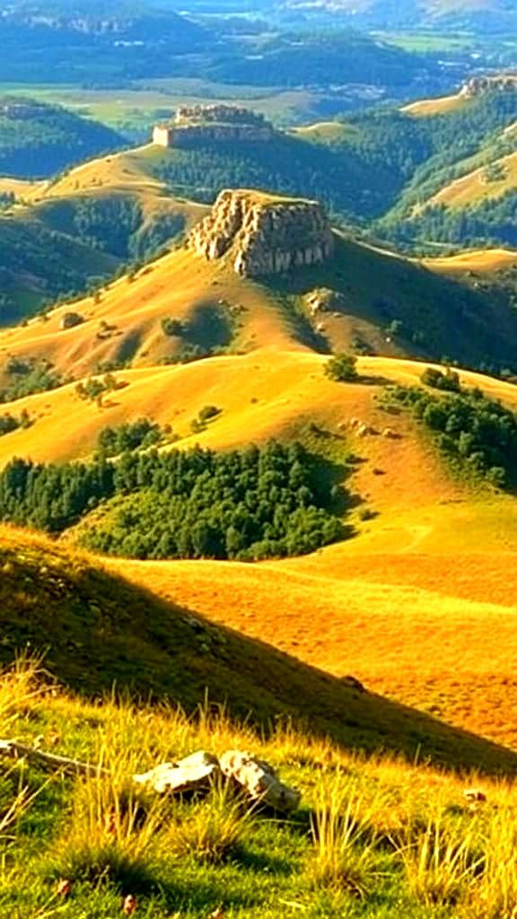 Rugged Hills in a Scenic Landscape