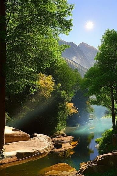 Hyperrealistic Female Satyr in Nature