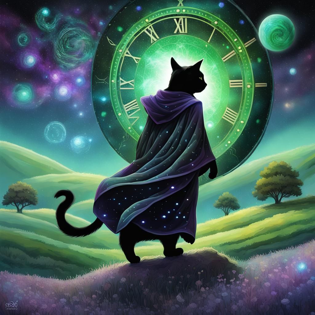 Astral Cat Farmer Casting Magic