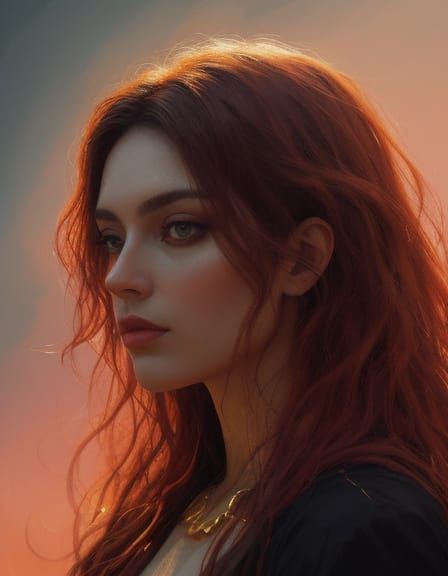 Surreal Portrait of Kivarez in Dreamlike Oil Painting