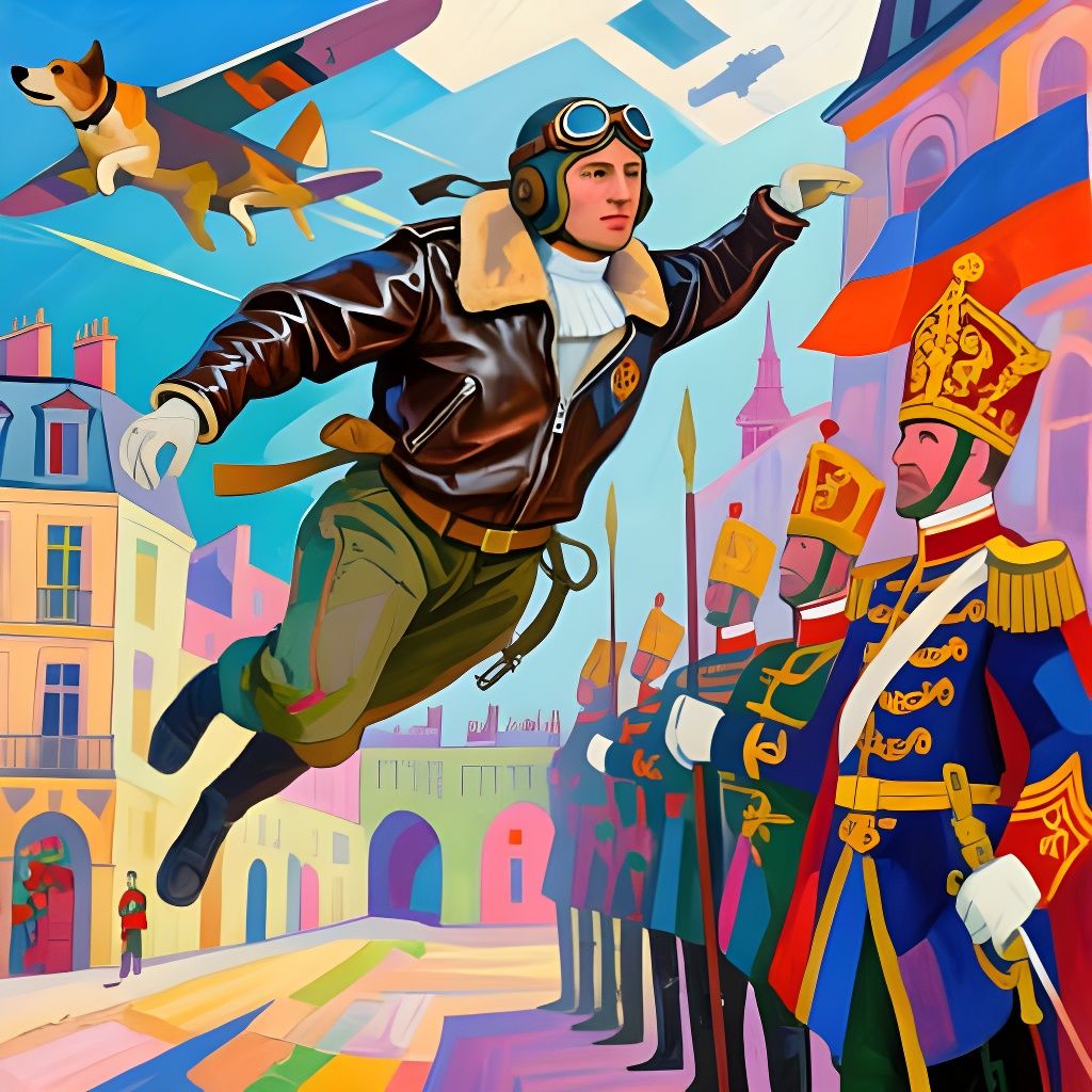 Chukotka Pilot Confronts Cardinal's Guards: Art Deco