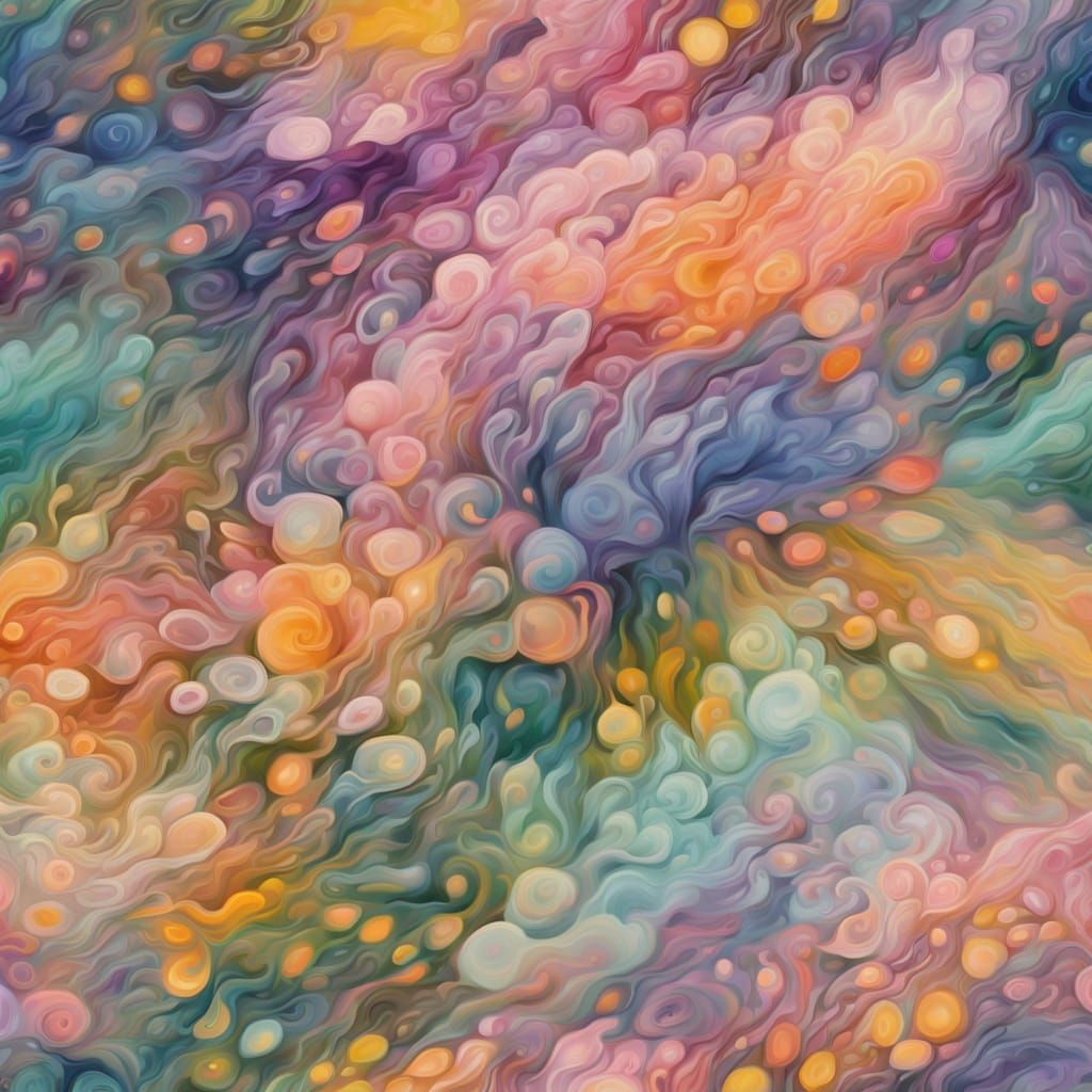 Whimsical Dreamscapes in Abstract Expressionism