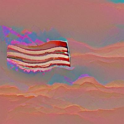 Waving American Flag: Stars and Stripes Forever