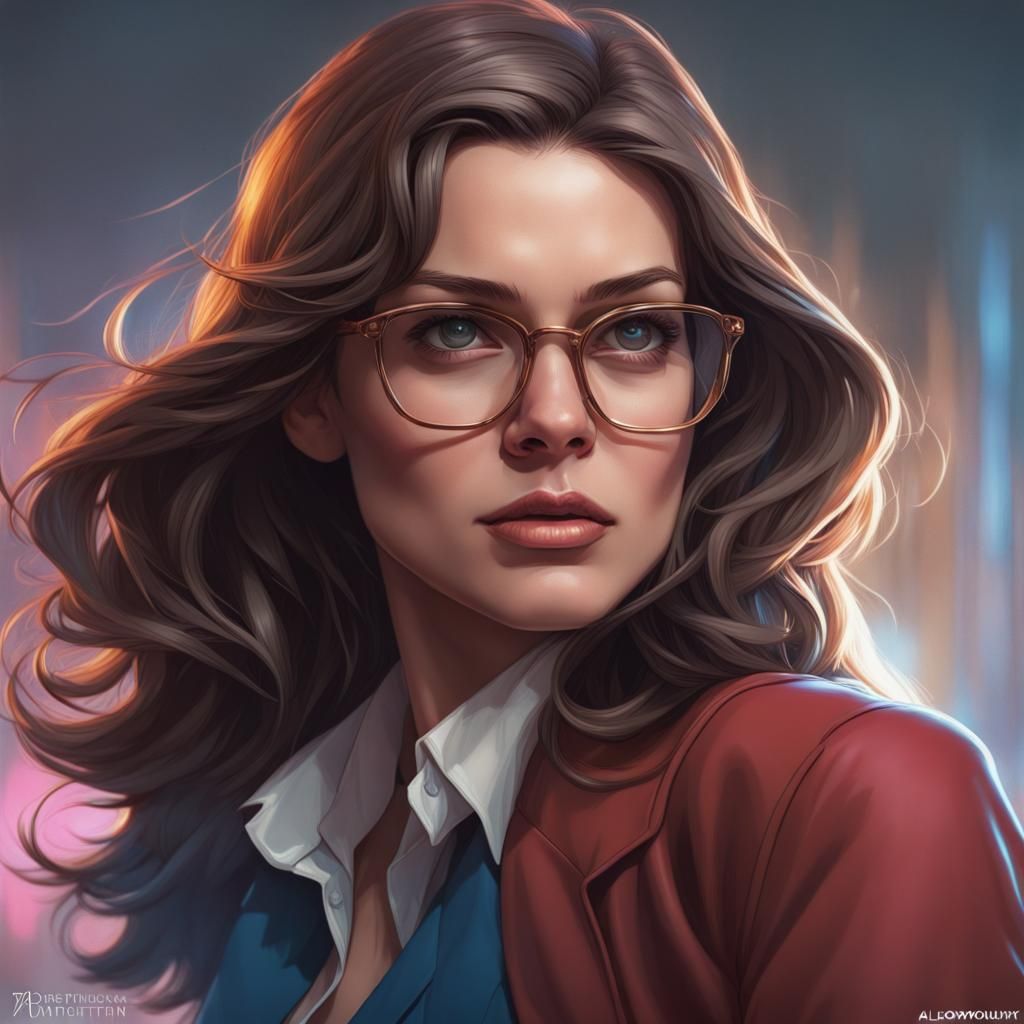 Hyperdetailed Portrait of Superman and Lois' Daughter