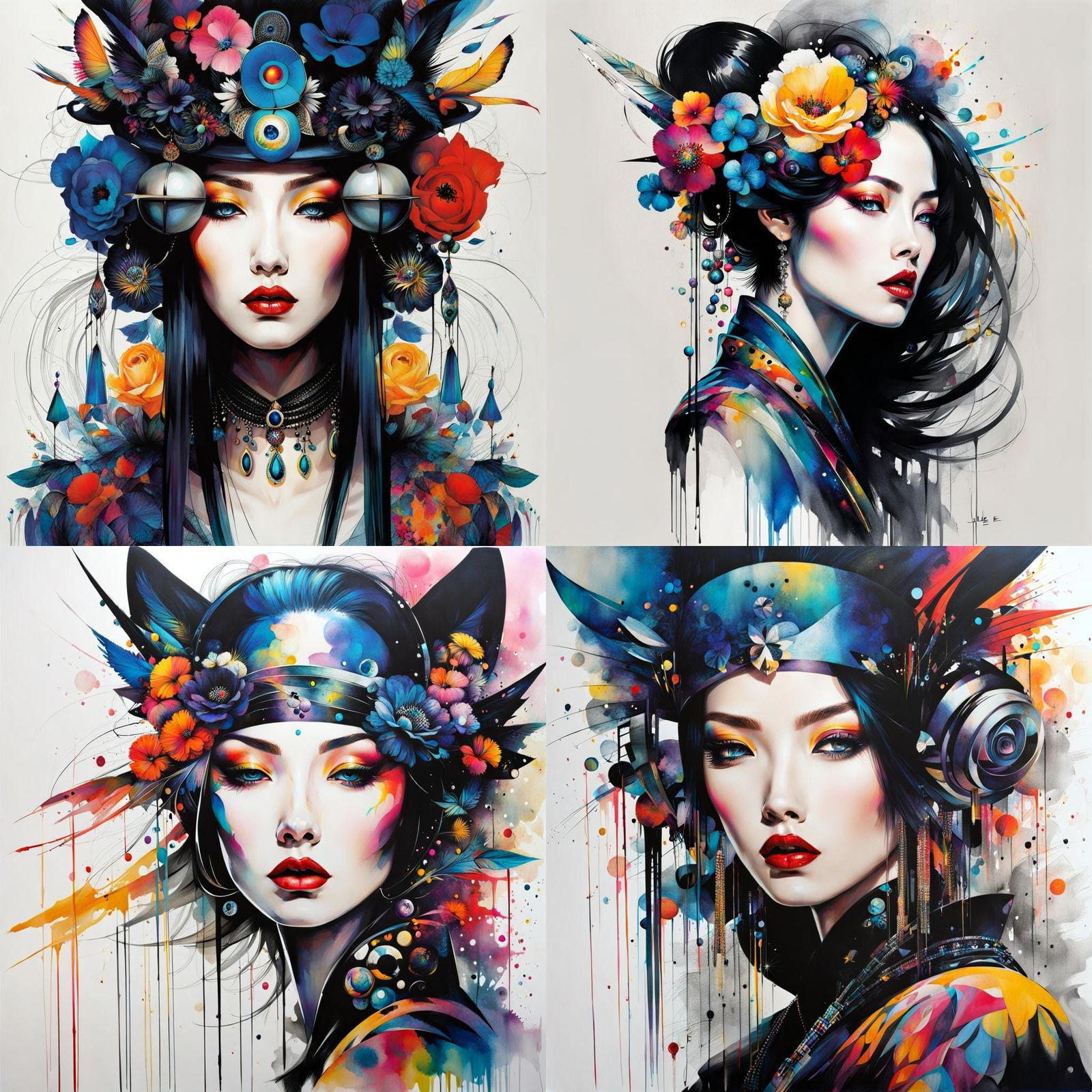 Bold Character Art in Minjae Lee Style