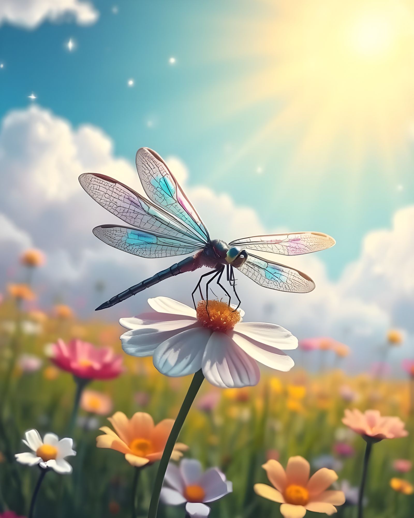 Ethereal Goddess Unfurls Wings of Dazzling Beauty