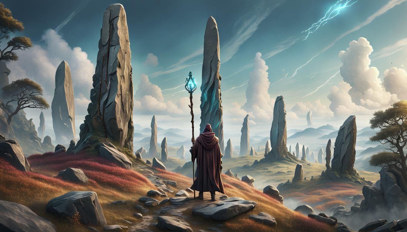 Magical Staff on Hill of Standing Stones