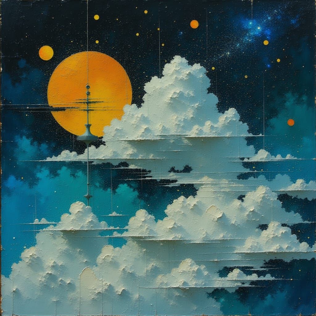 Ethereal Clouds and Stars: A Phantom Landscape