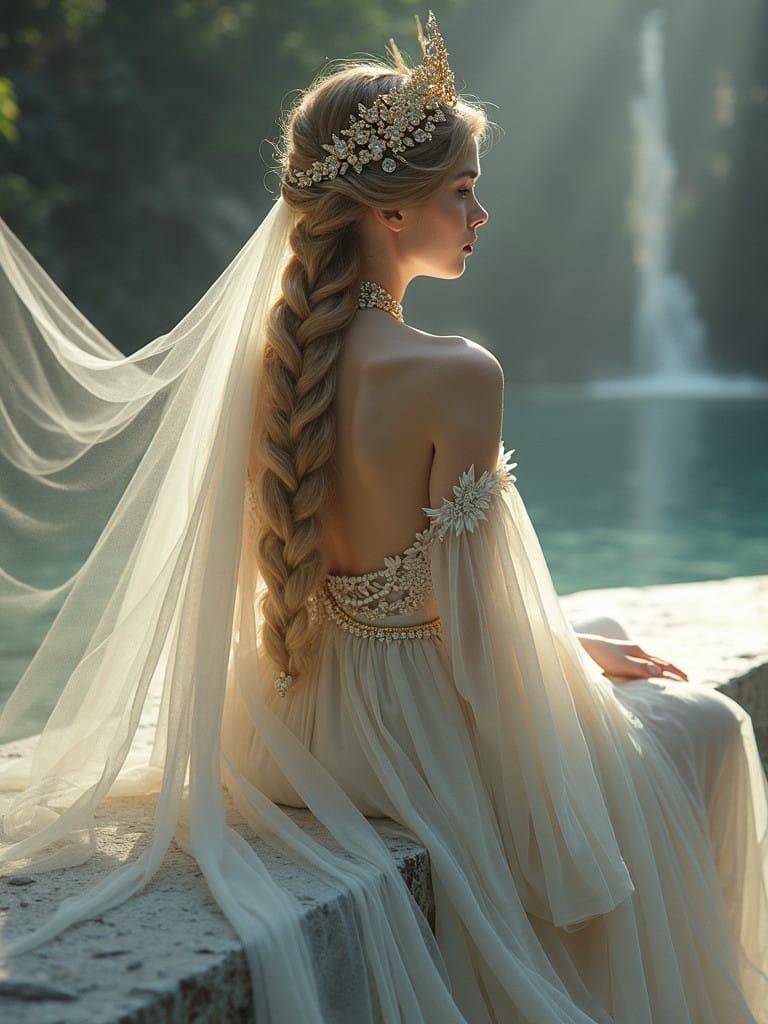 Ethereal Tsarina in Metallic Opulence