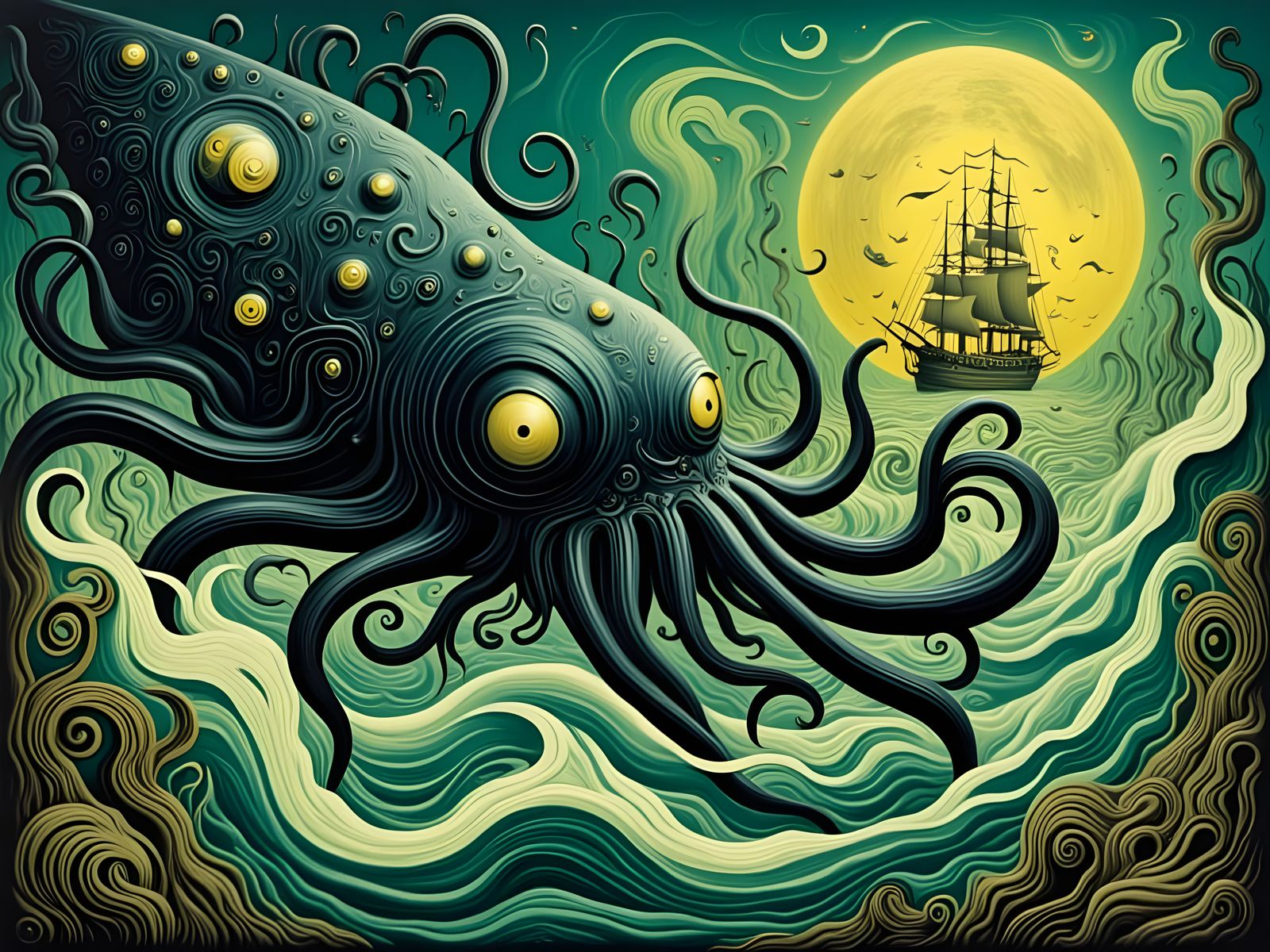 .....and the water frothed to and fro....